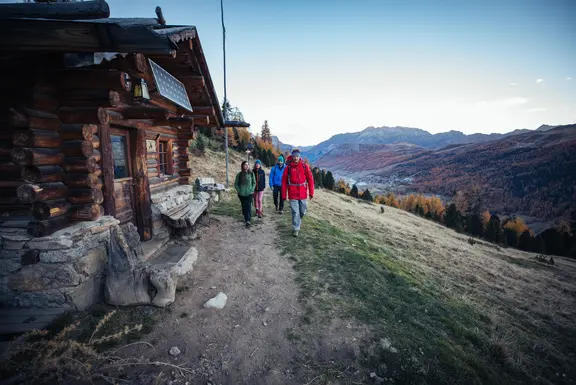 Vom Hotel zur Hütte