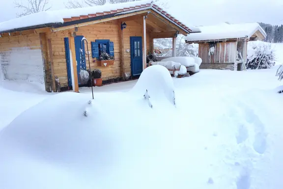 Winterromantik auf dem bayerischen Land