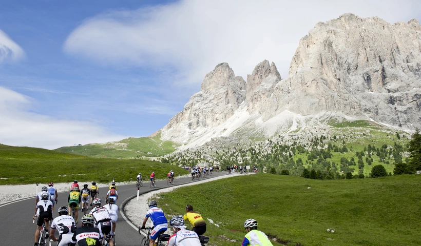 Rund um die Sella, oder: Radfahren auf dem Meeresgrund