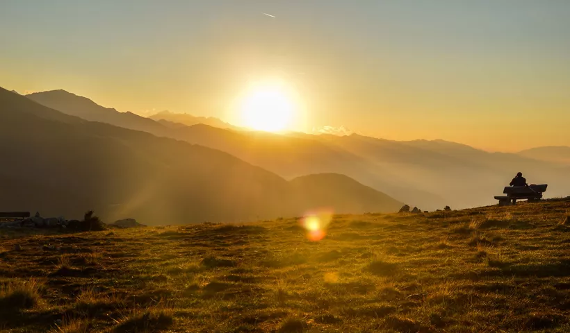 Goldener Herbst am Berg