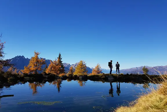 Was tun, wenn kein Schnee fällt? Weitblickwandern!