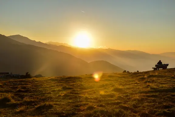 Goldener Herbst am Berg